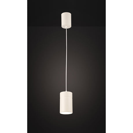 Aruba 9.5cm Small Round 1 Light Pendant Light - Matt White