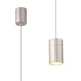 Aruba 9.5cm Small Round 1 Light Pendant Light - Silver