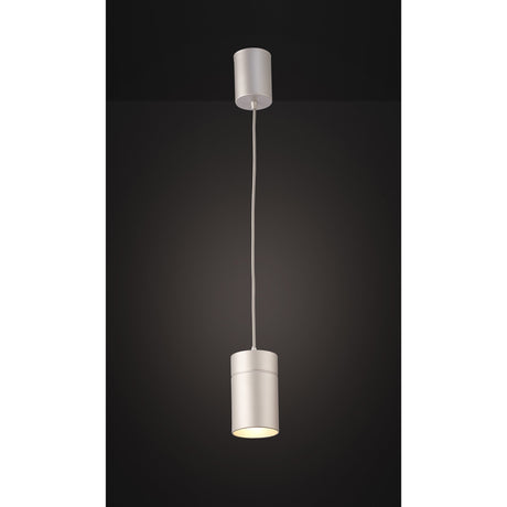 Aruba 9.5cm Small Round 1 Light Pendant Light - Silver