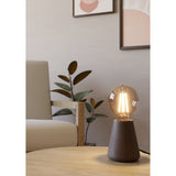 Asby Table Lamp - Dark Wood