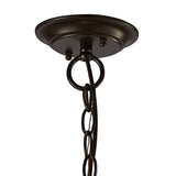 Asia 47cm 4 Light Lantern Chandelier - Oiled Bronze