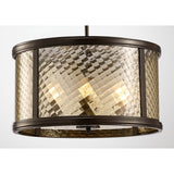 Asia 47cm 4 Light Lantern Chandelier - Oiled Bronze
