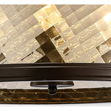 Asia 47cm 4 Light Lantern Chandelier - Oiled Bronze