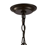 Asia 47cm 8 Light Lantern Chandelier - Oiled Bronze