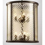 Asia 47cm 8 Light Lantern Chandelier - Oiled Bronze