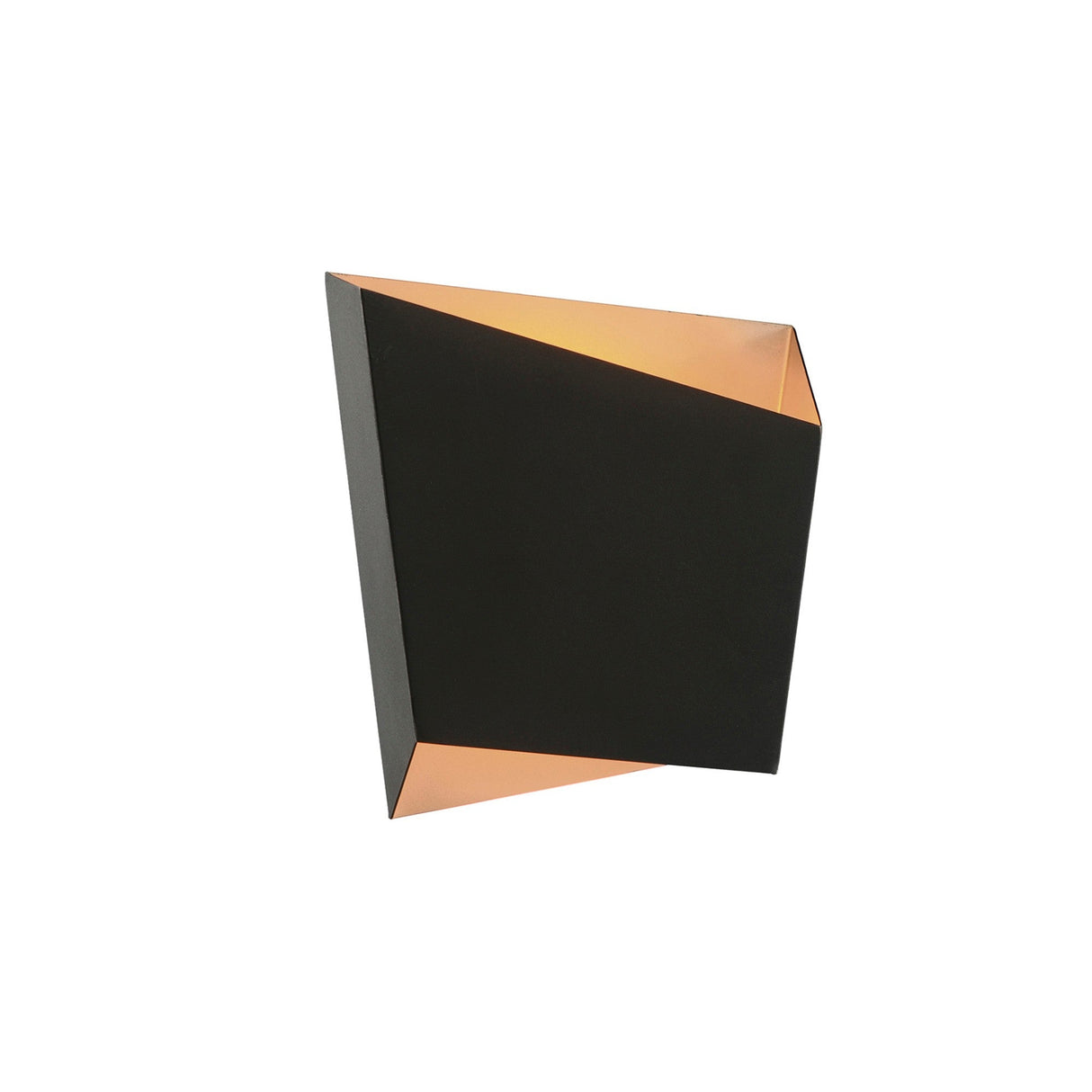 Asimetric Rhombus Wall Light - Black
