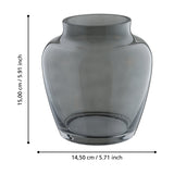 Asindro Glass Vase - Grey