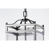 Aston Square 3 Light Lantern Chandelier - Polished Chrome