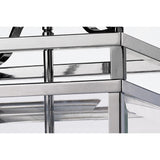 Aston Square 3 Light Lantern Chandelier - Polished Chrome