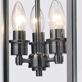 Aston Square 3 Light Lantern Chandelier - Polished Chrome
