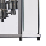 Aston Square 3 Light Lantern Chandelier - Polished Chrome