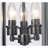 Aston Square 3 Light Lantern Chandelier - Polished Chrome