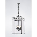 Aston Square 3 Light Lantern Chandelier - Polished Chrome