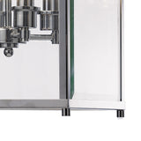 Aston Square 4 Light Lantern Chandelier - Polished Chrome