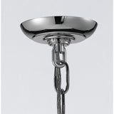 Aston Square 6 Light Lantern Chandelier - Polished Chrome