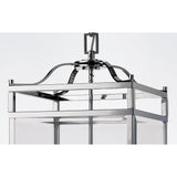 Aston Square 6 Light Lantern Chandelier - Polished Chrome