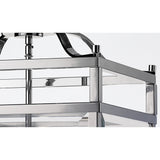 Aston Square 6 Light Lantern Chandelier - Polished Chrome