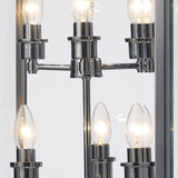 Aston Square 6 Light Lantern Chandelier - Polished Chrome
