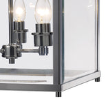 Aston Square 6 Light Lantern Chandelier - Polished Chrome