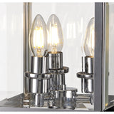Aston 3 Light Glass Table Lamp - Polished Chrome
