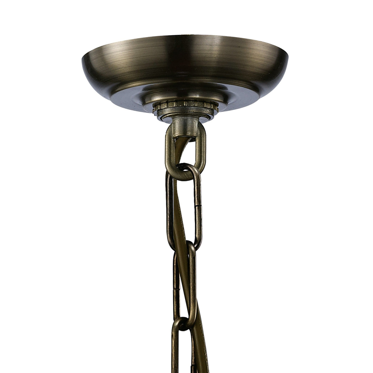 Aston Square 3 Light Lantern Chandelier - Antique Brass