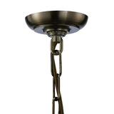 Aston Square 3 Light Lantern Chandelier - Antique Brass