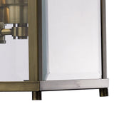 Aston Square 3 Light Lantern Chandelier - Antique Brass