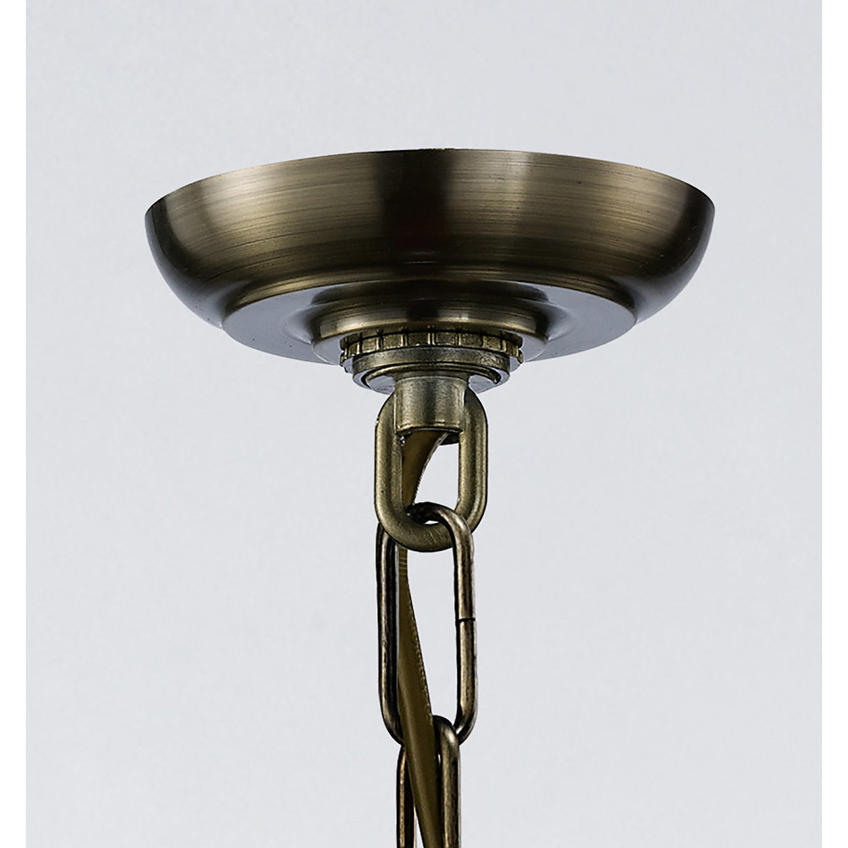 Aston Square 4 Light Lantern Chandelier - Antique Brass