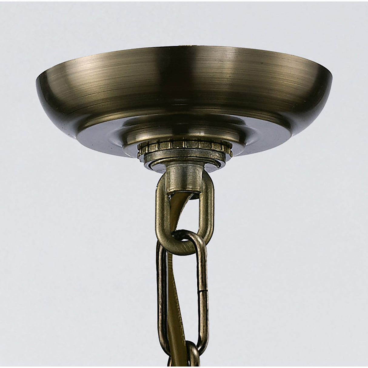 Aston Square 6 Light Lantern Chandelier - Antique Brass