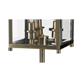 Aston 3 Light Glass Table Lamp - Antique Brass