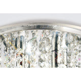 Atla 4 Light Crystal Semi-Flush Ceiling Light – Polished Chrome