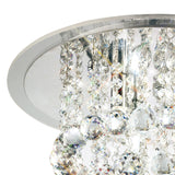 Atla 4 Light Crystal Semi-Flush Ceiling Light – Polished Chrome