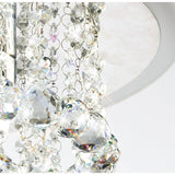 Atla 4 Light Crystal Semi-Flush Ceiling Light – Polished Chrome