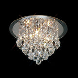 Atla 4 Light Crystal Semi-Flush Ceiling Light – Polished Chrome