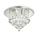 Atla 4 Light Crystal Semi-Flush Ceiling Light – Polished Chrome