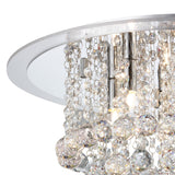 Atla 6 Light Crystal Semi-Flush Ceiling Light – Polished Chrome