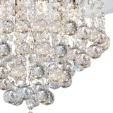 Atla 6 Light Crystal Semi-Flush Ceiling Light – Polished Chrome