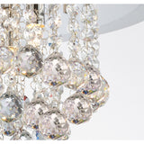 Atla 6 Light Crystal Semi-Flush Ceiling Light – Polished Chrome