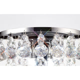 Atla 2 Light Crystal Wall Light With Switch - Chrome
