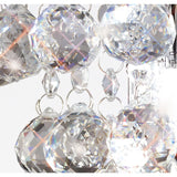 Atla 2 Light Crystal Wall Light With Switch - Chrome
