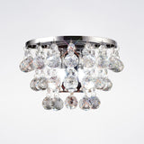Atla 2 Light Crystal Wall Light With Switch - Chrome