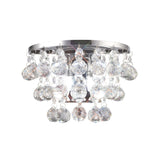 Atla 2 Light Crystal Wall Light With Switch - Chrome