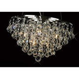Atla 45cm 8 Light Crystal Chandelier - Polished Chrome