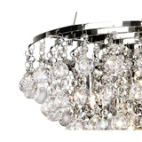 Atla 45cm 8 Light Crystal Chandelier - Polished Chrome