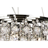 Atla 45cm 8 Light Crystal Chandelier - Polished Chrome