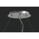 Atla 57cm Spiral 9 Light Crystal Chandelier - Polished Chrome