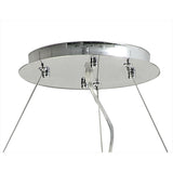 Atla 57cm Spiral 9 Light Crystal Chandelier - Polished Chrome