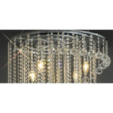 Atla 57cm Spiral 9 Light Crystal Chandelier - Polished Chrome