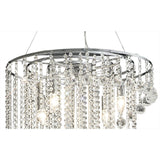 Atla 57cm Spiral 9 Light Crystal Chandelier - Polished Chrome