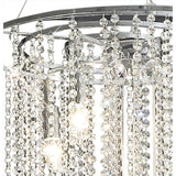 Atla 57cm Spiral 9 Light Crystal Chandelier - Polished Chrome